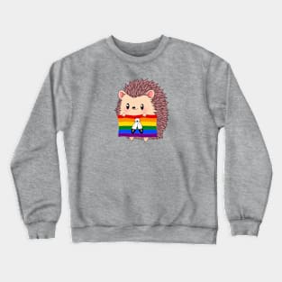 Hedgehog Two-Spirit Pride Crewneck Sweatshirt